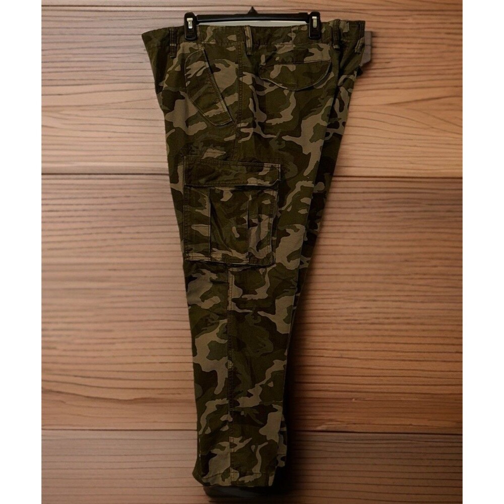 Gap Built Out Cargo Pants Men 34x32 Green Camo Utility Straight Leg Grunge 2016 - Picture 5 of 14